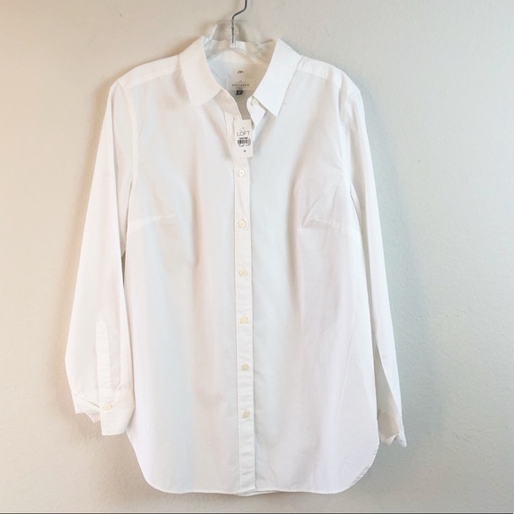 LOFT Tops - NWT LOFT SOFTENED BUTTON DOWN M